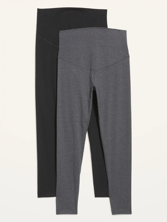 Maternity Full-Panel Leggings 2-Pack