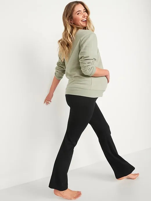 Maternity Full-Panel Flare Leggings
