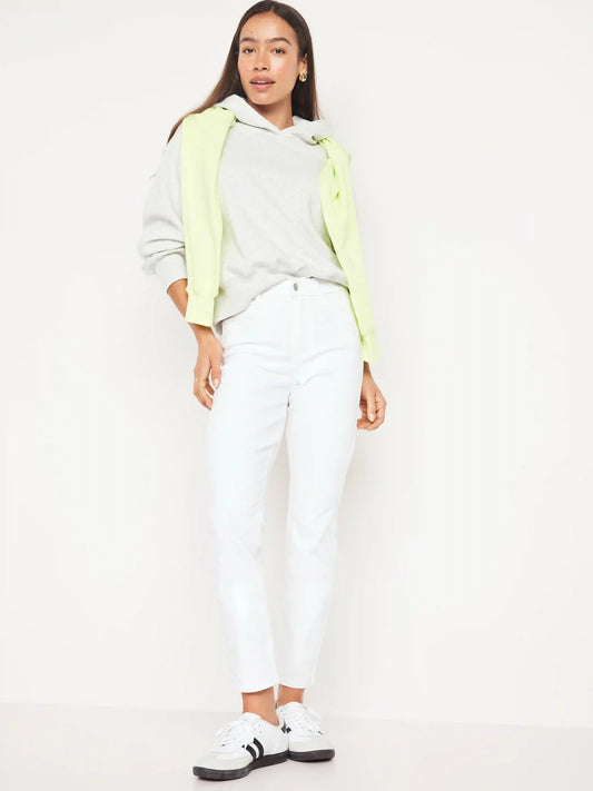 High-Waisted Wow Straight Ankle Jeans