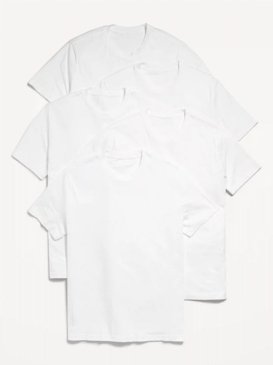 Solid Crew-Neck T-Shirt 5-Pack