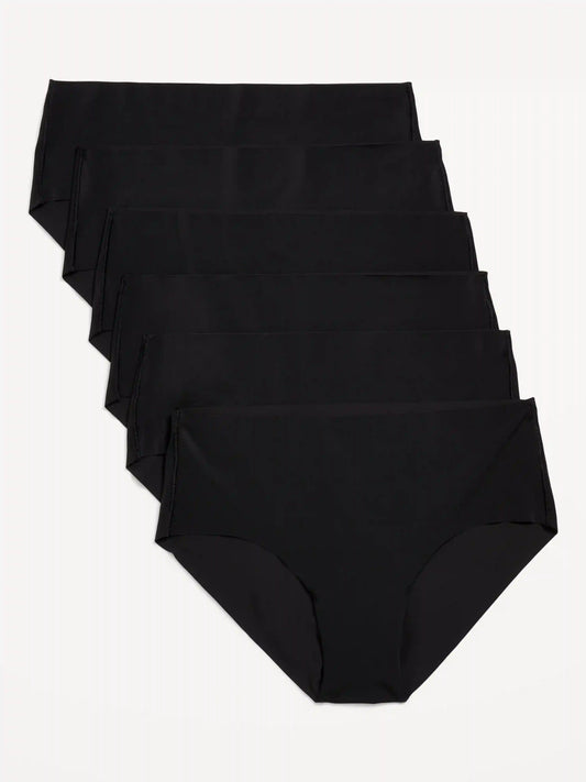 Low-Rise No-Show Hipster Underwear 6-Pack