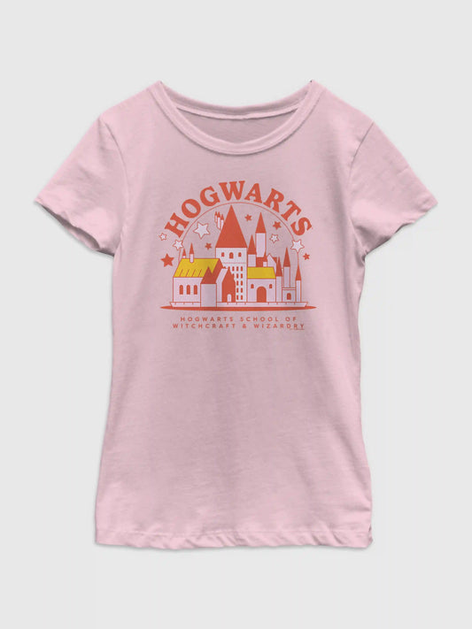 Harry Potter Hogwarts School Graphic T-shirt For Girls