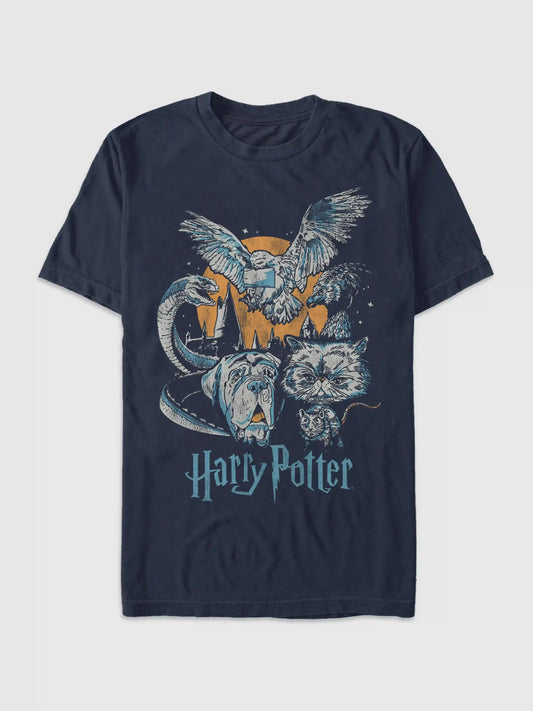 Harry Potter Night Animal Graphic T-shirt