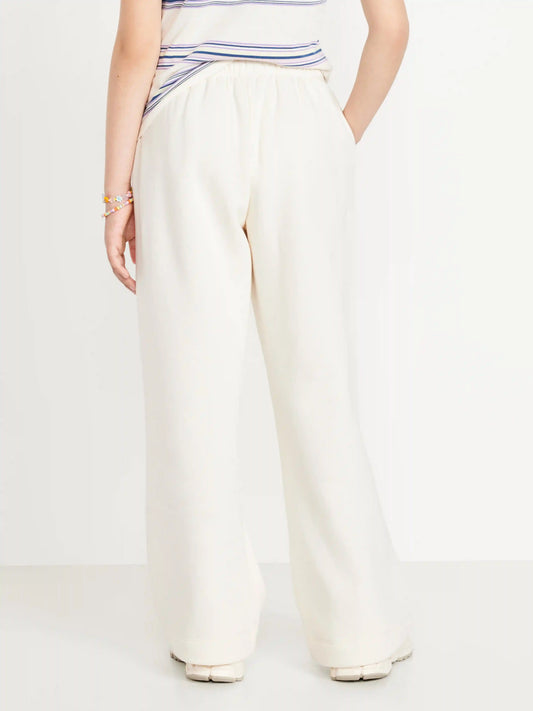 Favorite Fleece High-Waisted Wide-Leg Sweatpants for Girls