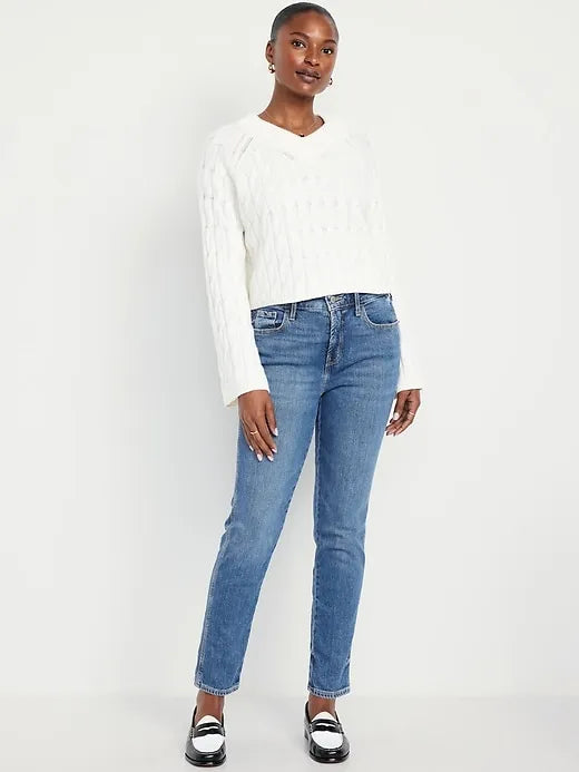 Curvy High-Waisted Vintage Slim Jeans