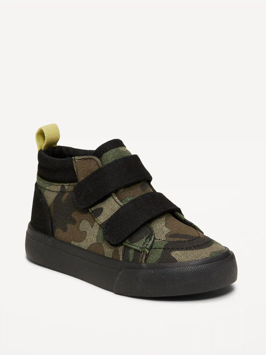 Double Secure-Strap High-Top Sneakers for Toddler Boys