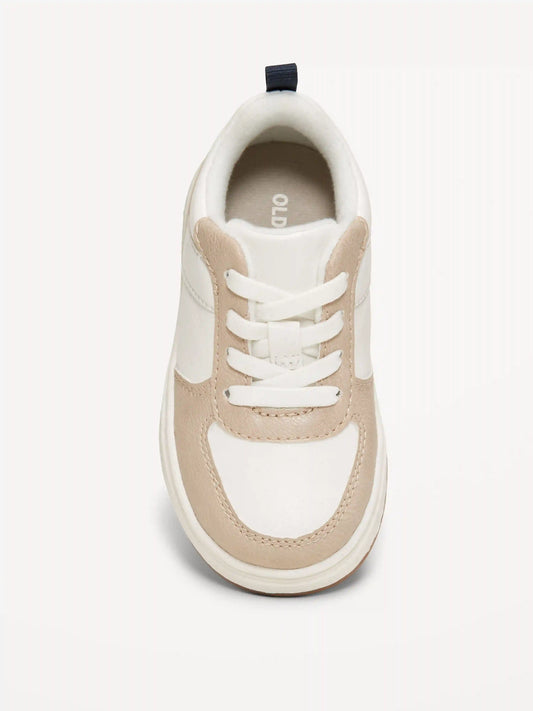 Faux-Leather Sneakers for Toddler Boys