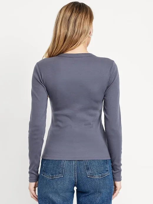 Snug Long-Sleeve Crew-Neck T-Shirt