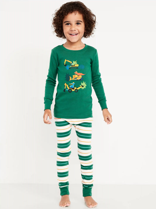 Snug-Fit Graphic Pajama 4-Piece for Toddler & Baby