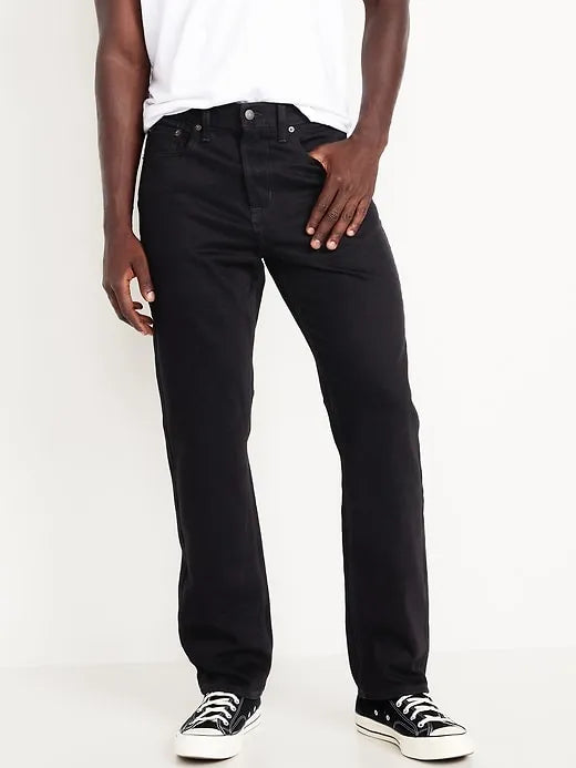 Structured Straight Non-Stretch Jeans