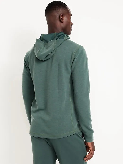 Recharge Knit Waffle Pullover Hoodie