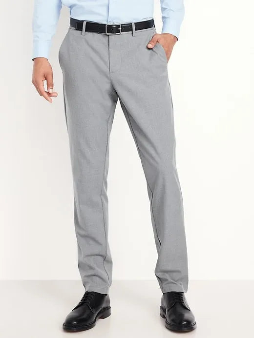 90's Straight-Fit Twill Dress Pants