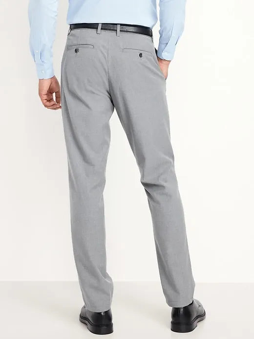 90's Straight-Fit Twill Dress Pants