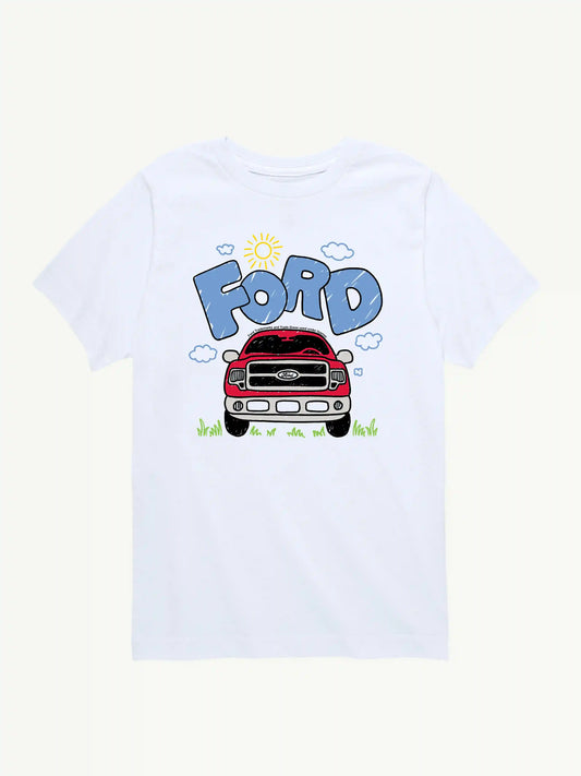 Ford F150 Doodle Short Sleeve Tee For Toddler