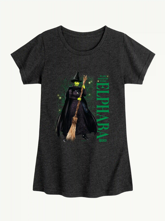 Elphaba No One Mourns Fitted Short Sleeve Tee For Kids