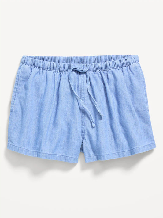 Drawstring Jean Shorts for Girls