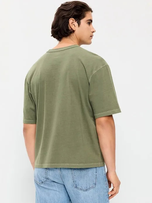 Garment-Dyed Heavyweight Cropped T-Shirt