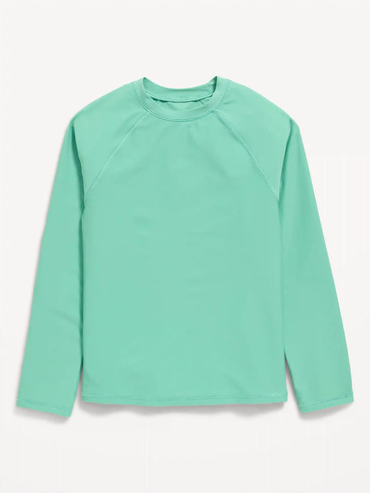 Long-Sleeve Rashguard Swim Top for Boys