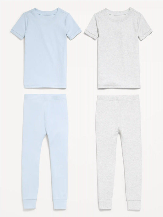 Printed Snug-Fit Pajama 4-Piece for Toddler & Baby