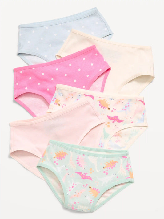 Bikini Underwear 6-Pack for Toddler Girls
