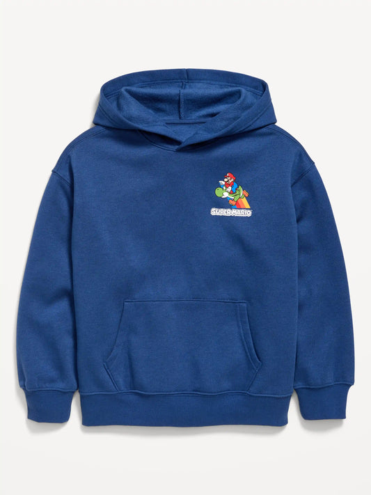 Super Mario™ Gender-Neutral Graphic Pullover Hoodie for Kids