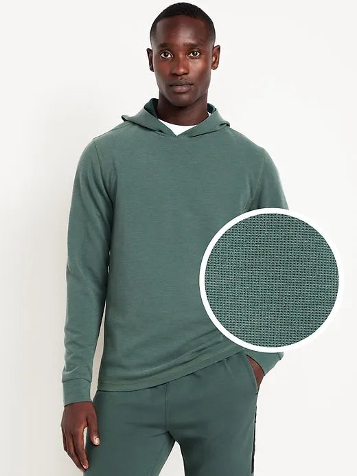 Recharge Knit Waffle Pullover Hoodie