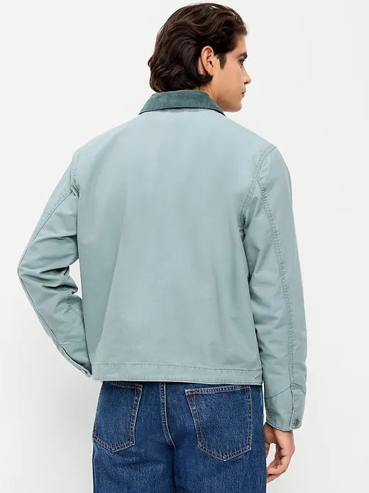 Cropped Canvas Barn Jacket