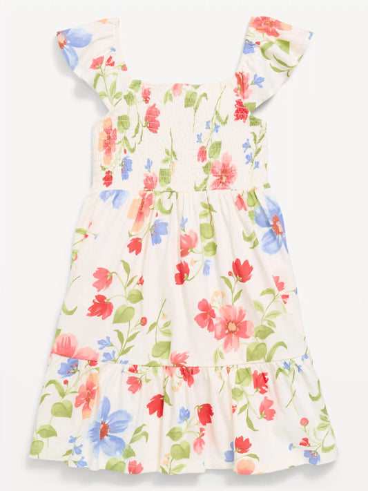 Fit and Flare Smocked Dress for Girls