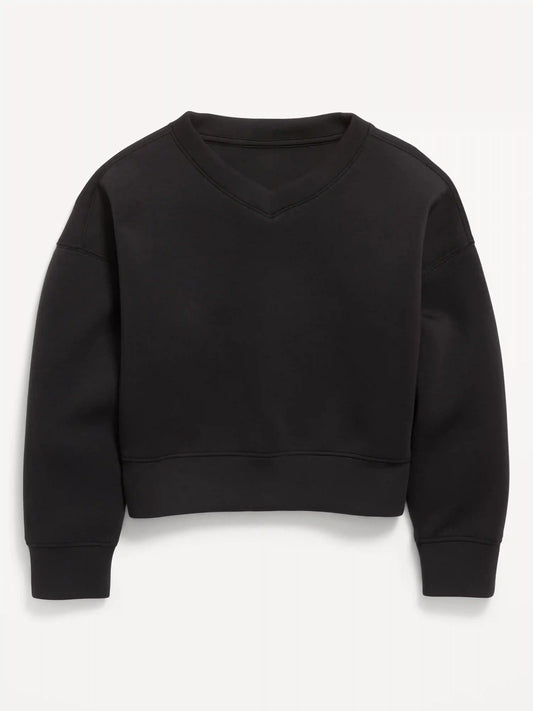 Bounce Fleece V-Neck Sweatshirt for Girls
