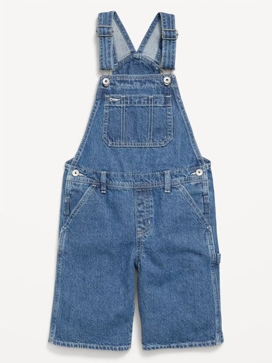 Baggy Denim Shortalls for Girls