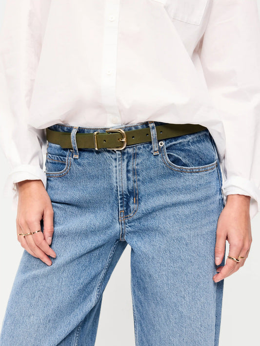 Classic Faux-Leather Belt