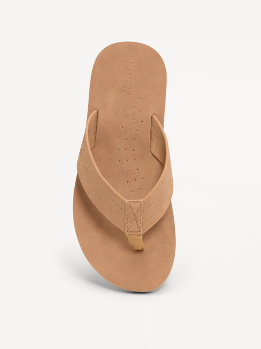 Faux-Suede Flip-Flop Sandals for Boys
