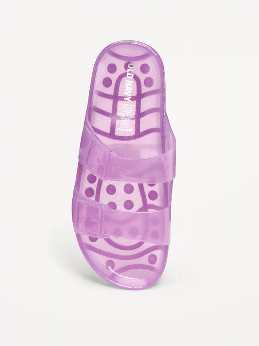 Jelly Buckled Slide Sandals for Girls