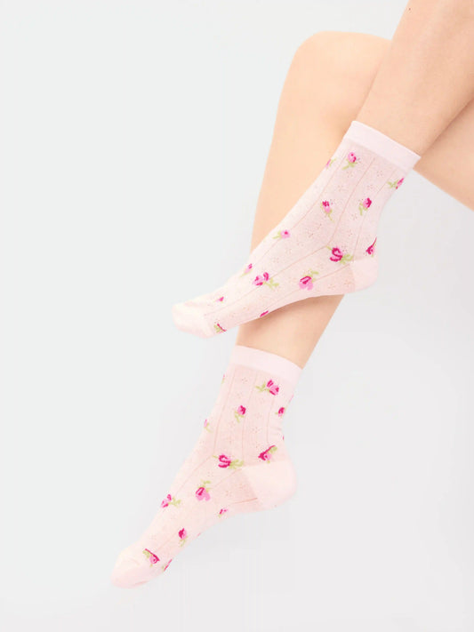 Floral Crew Socks 2-Pack for Women