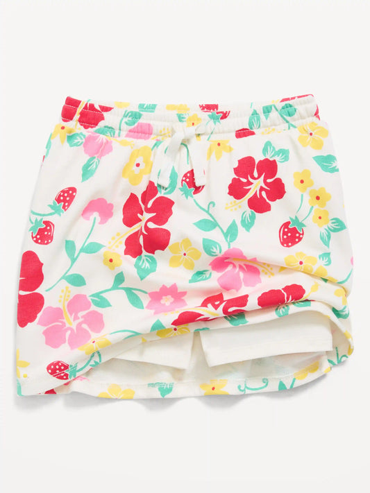French-Terry Logo-Graphic Skort for Toddler Girls