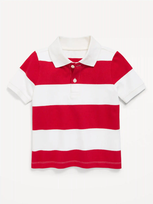 Short-Sleeve Pique Polo Shirt for Toddler Boys