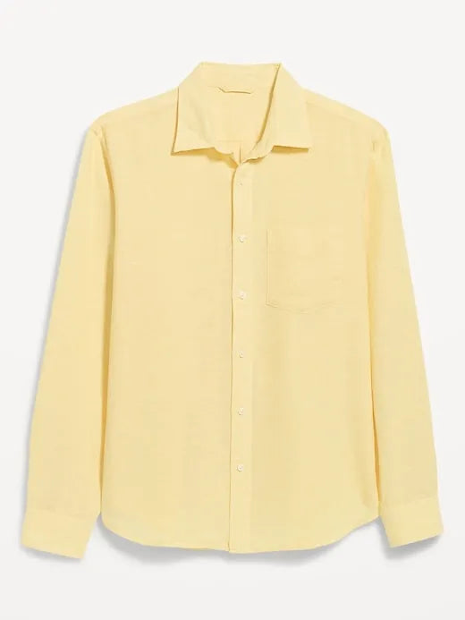 Classic Fit Linen-Blend Shirt