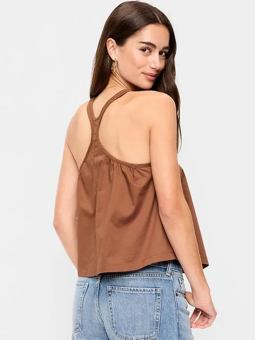Sleeveless Trapeze Tank Top