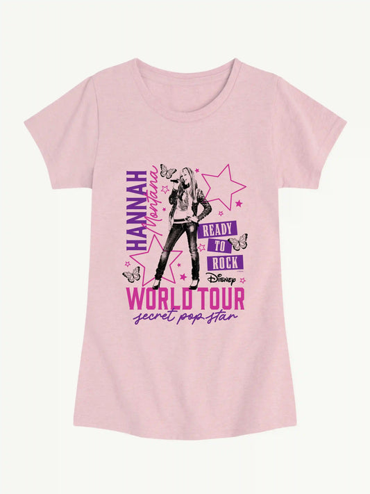 Disney Hannah Montana Concert Short Sleeve Graphic T-Shirt For Girls