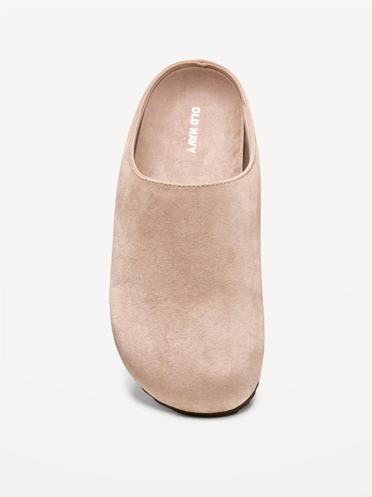 Faux-Leather Mule Shoes for Men