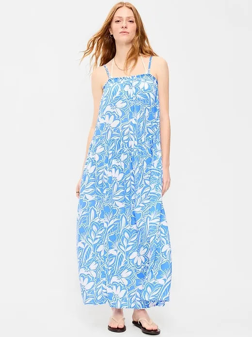 Airy Smocked Maxi Dress