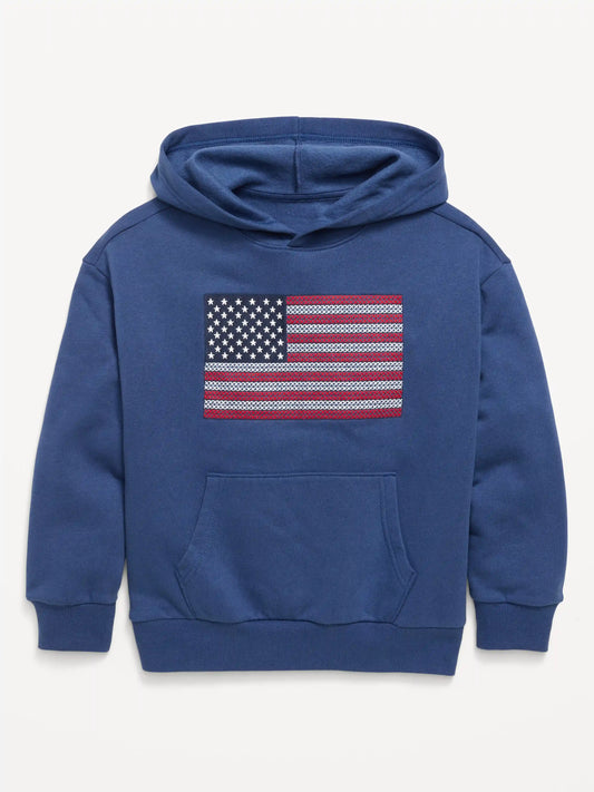 Favorite Fleece Oversized Graphic Pullover Hoodie for Boys