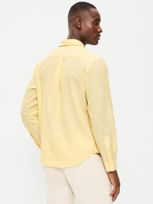 Classic Fit Linen-Blend Shirt
