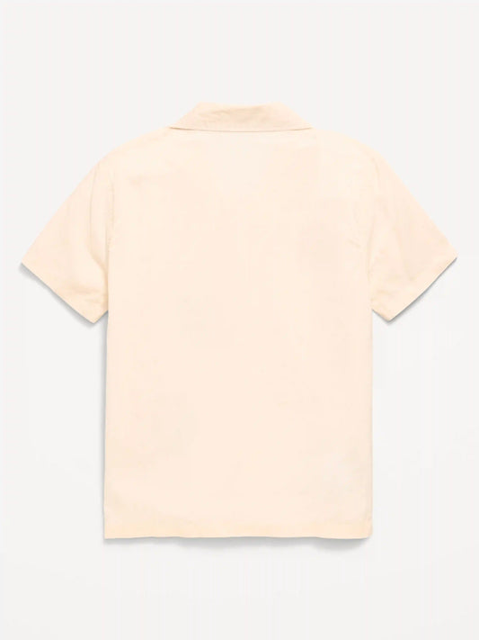 Short-Sleeve Embroidered Shirt for Boys