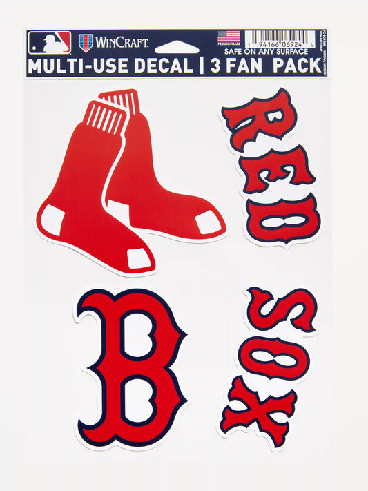 WinCraft® Boston Red Sox 3-Pack Multi-Use Decals