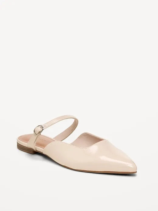 Pointed-Toe Mule Flats for Women