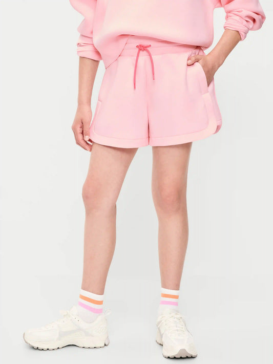 High-Waisted Bounce Fleece Shorts for Girls