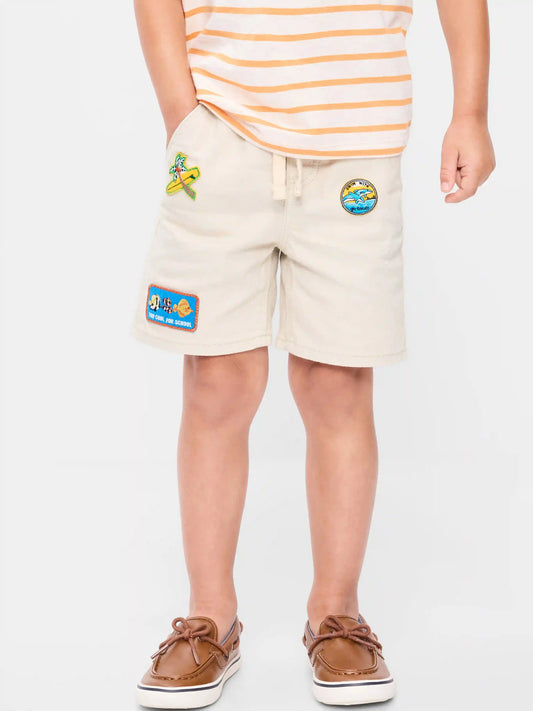Baggy Pull-On Jean Shorts for Toddler Boys