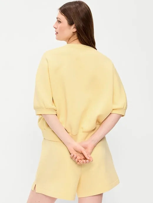 Bounce Fleece Dolman-Sleeve Top