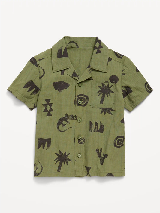 Printed Short-Sleeve Shirt for Toddler Boys